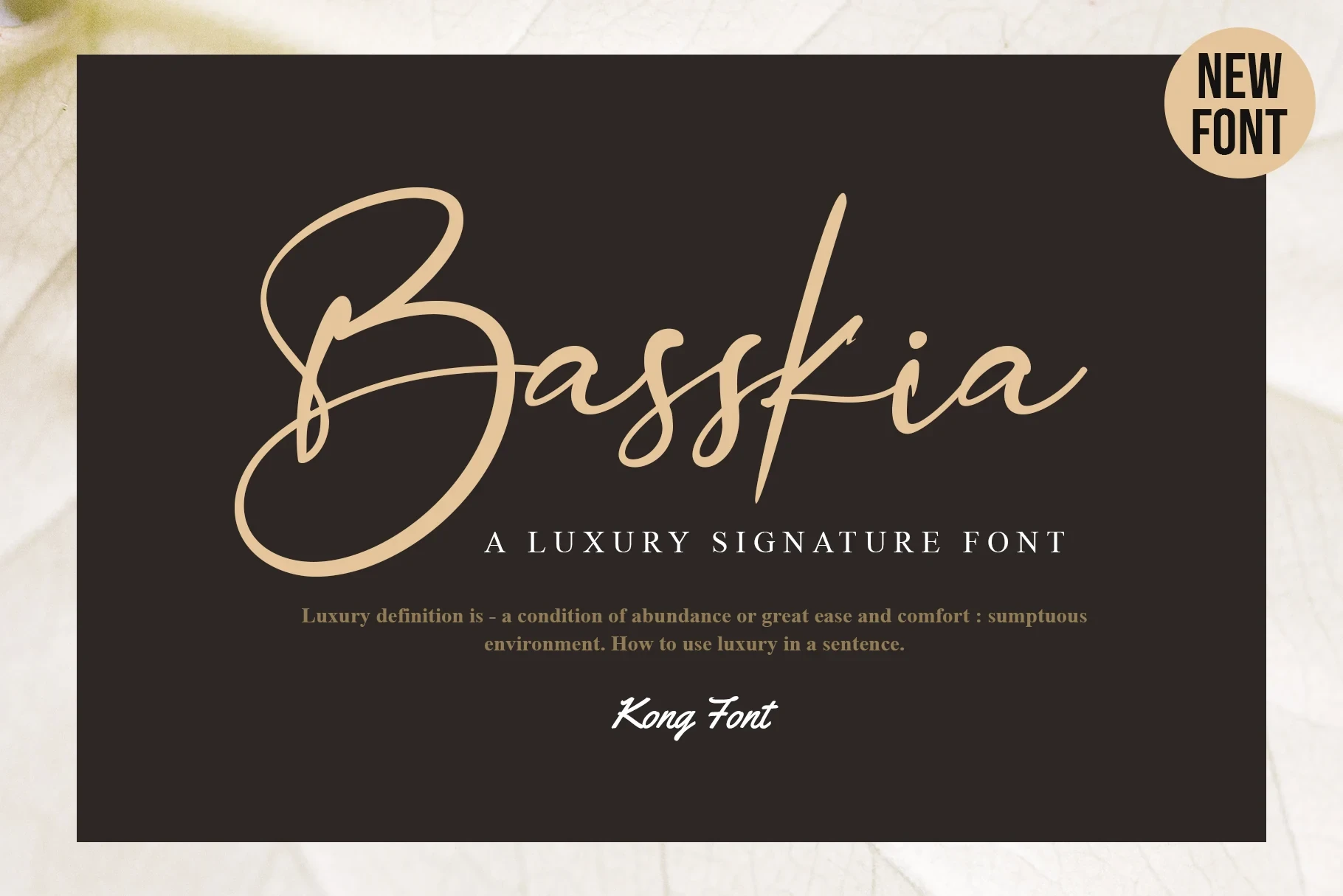 Basskia font preview