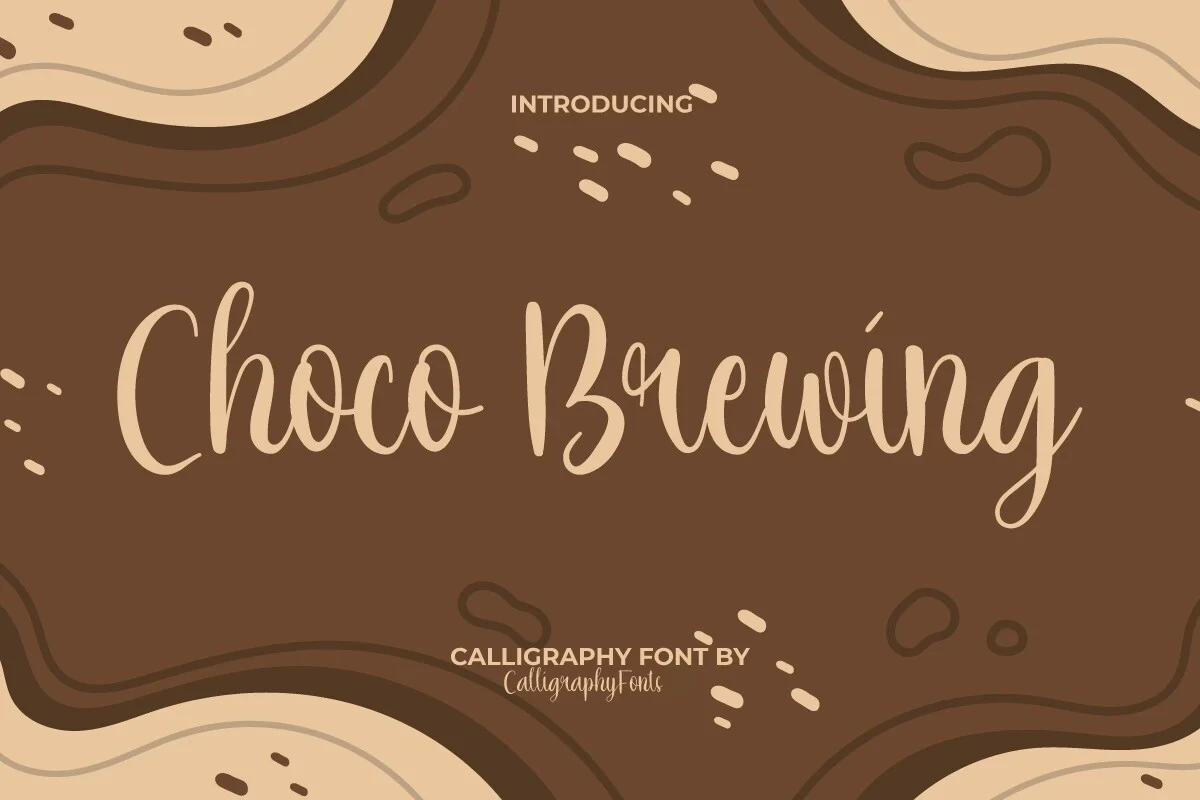 Choco Brewing font preview