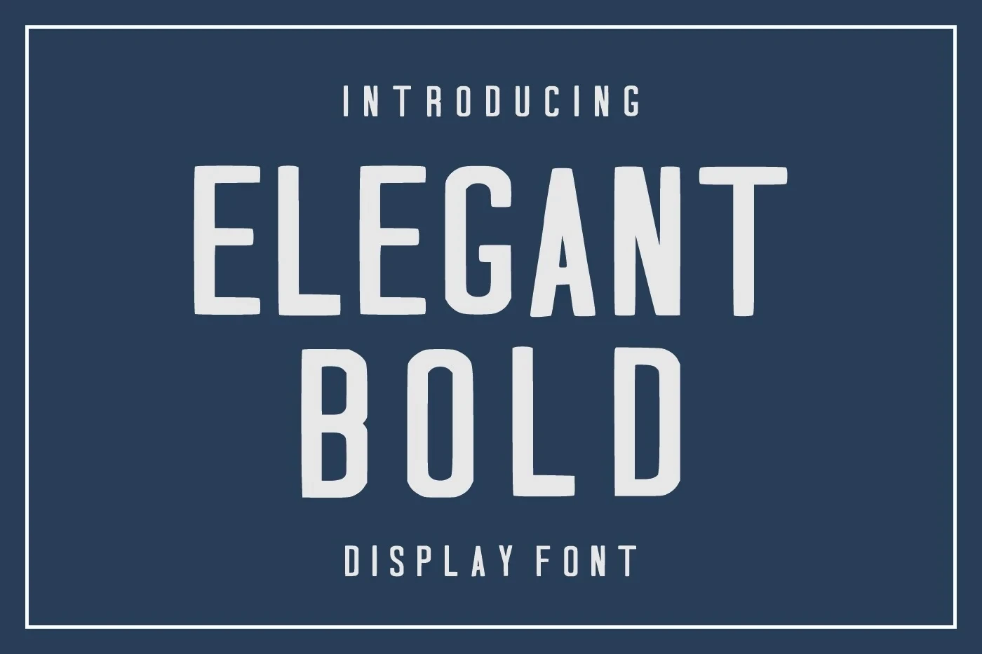 Elegant Bold Font featuring monolinear stroke weight and condensed proportions