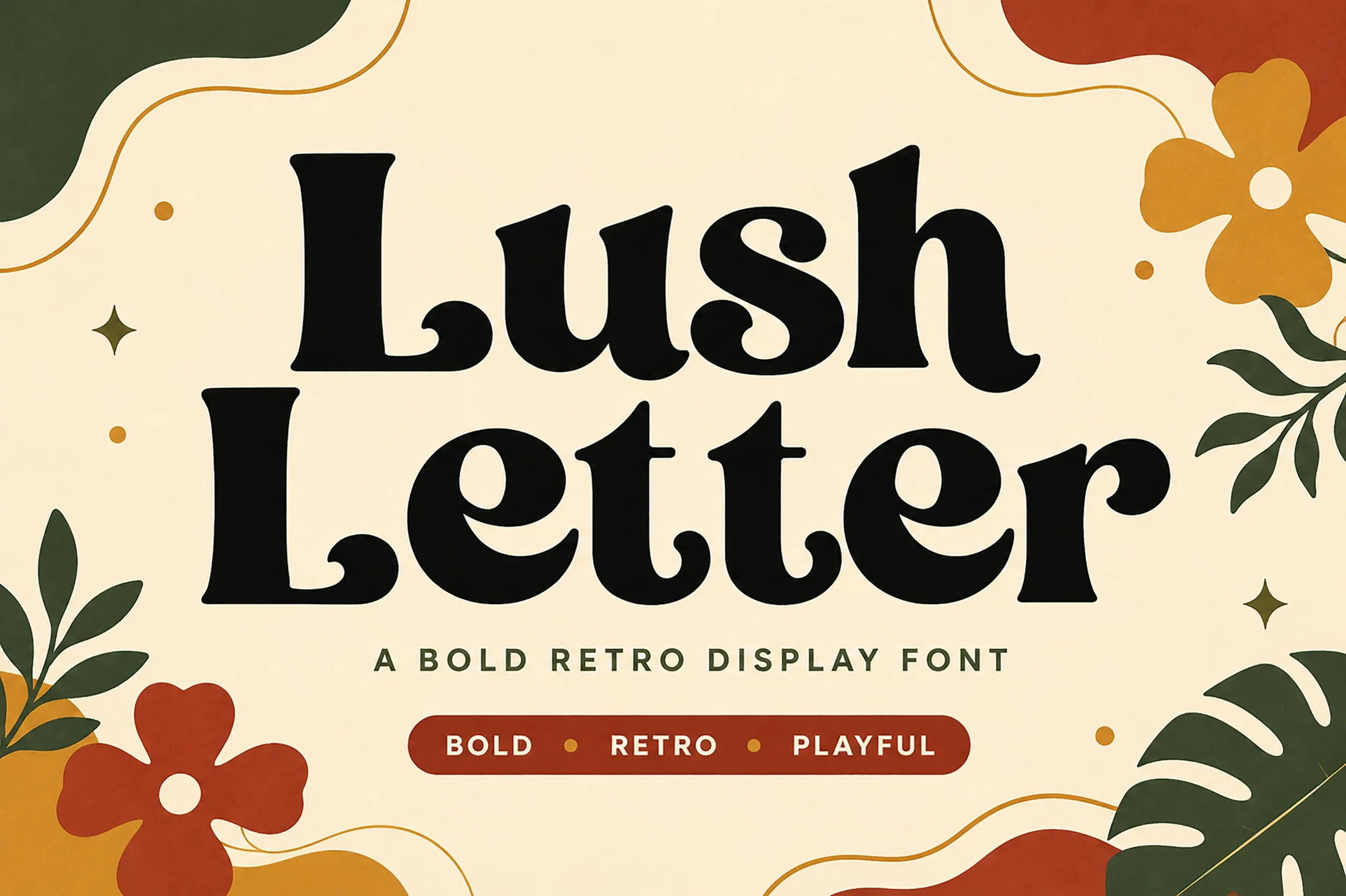Lush Letter font preview