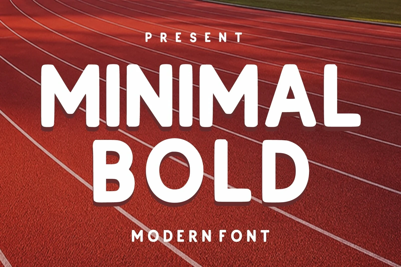 Minimal Bold Font featuring rounded corners and terminals and monolinear stroke weight