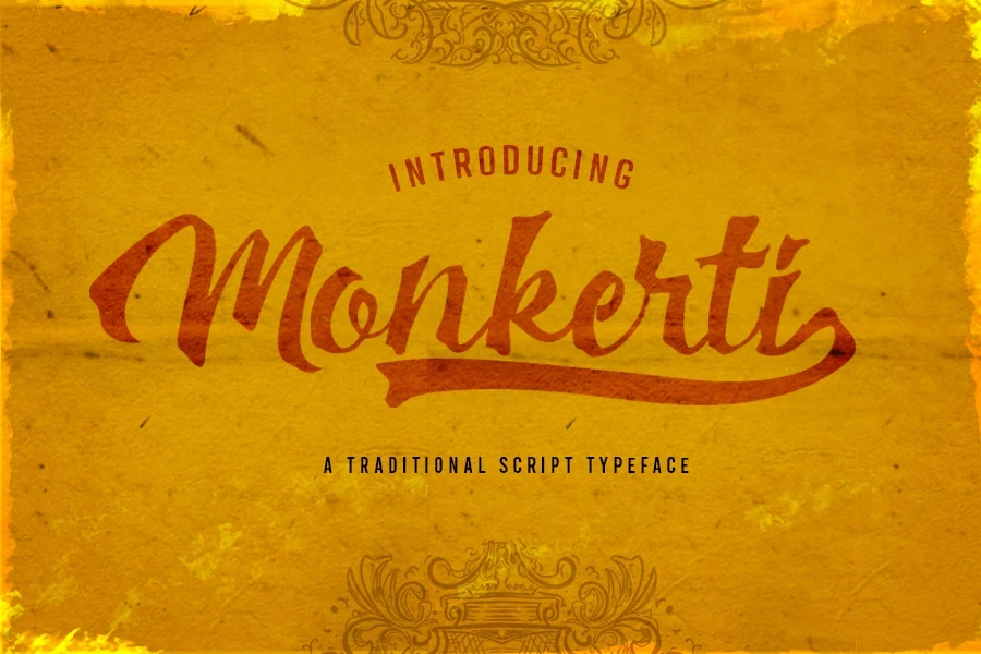 Monkerti font preview