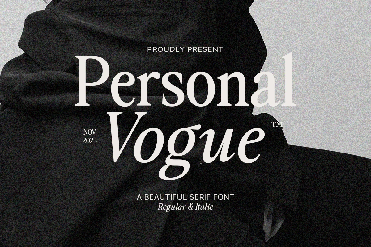 Personal Vogue font preview