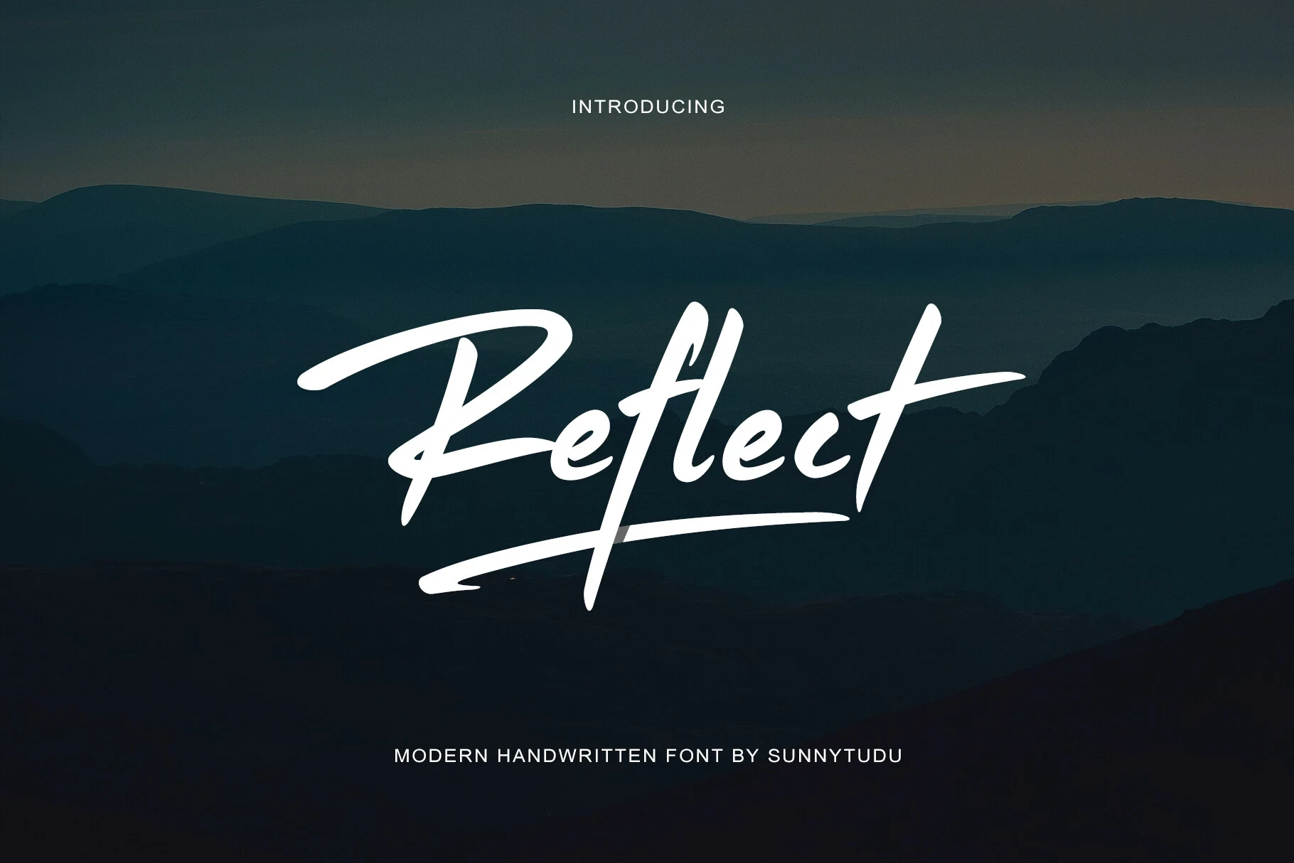 Reflect Handwritten font preview