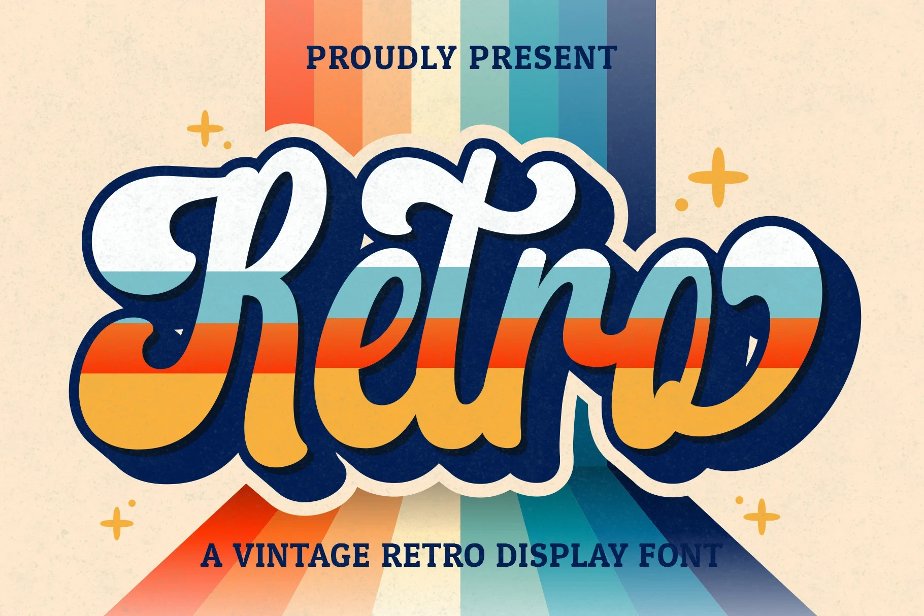 Retro Script Font featuring Connected cursive script and High stroke weight