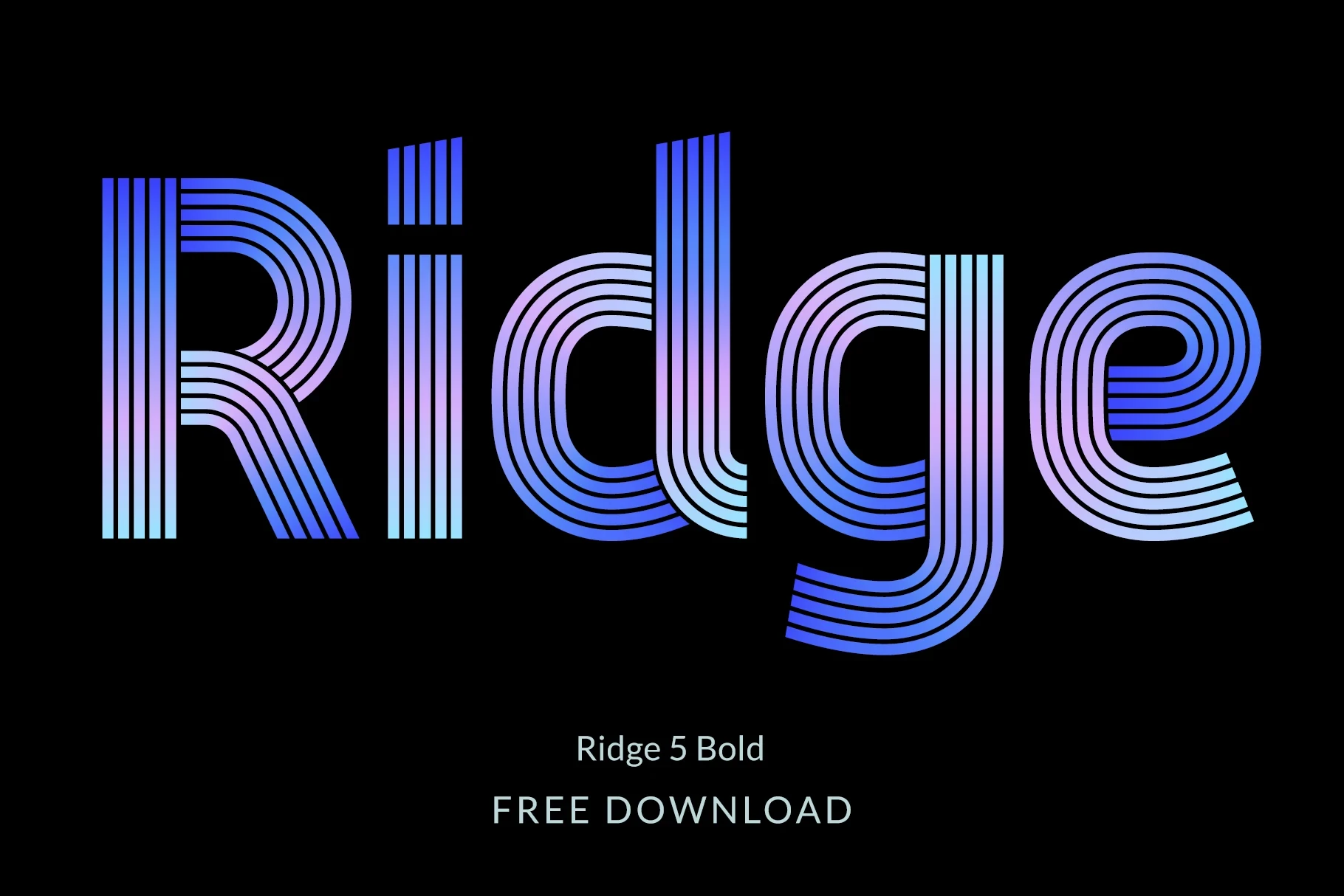 Ridge 5 Bold font preview