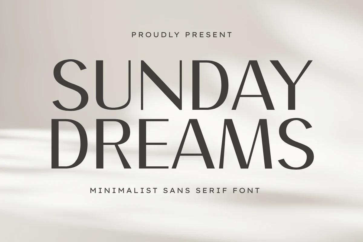 Sunday Dreams font preview